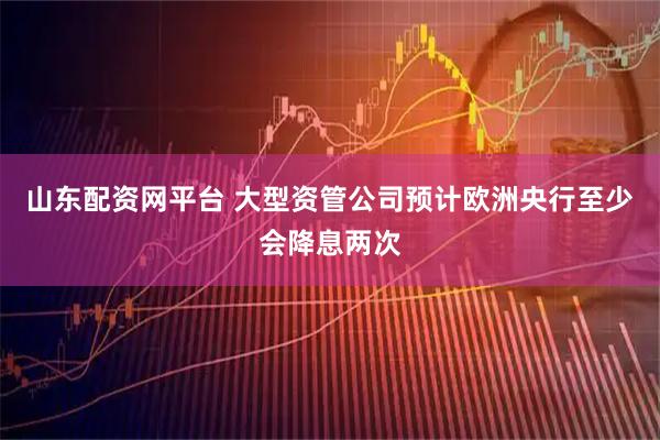 山东配资网平台 大型资管公司预计欧洲央行至少会降息两次