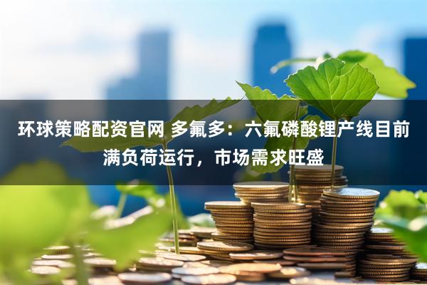 环球策略配资官网 多氟多：六氟磷酸锂产线目前满负荷运行，市场需求旺盛