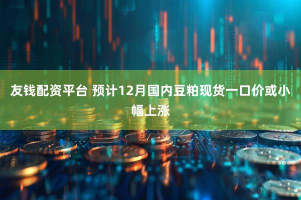 友钱配资平台 预计12月国内豆粕现货一口价或小幅上涨